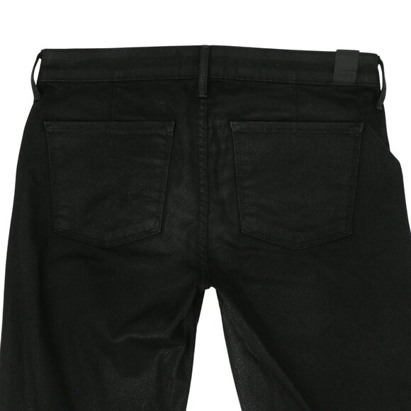 Vince Black Dylan Coated Moto Zip Leg Skinny Pants Jeans 27 - Picture 8 of 9